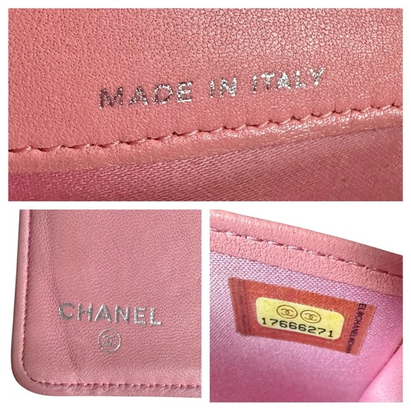 Chanel Pink Camellia Flower Embossed Long Bifold Wallet with Box - Picture 2 of 10